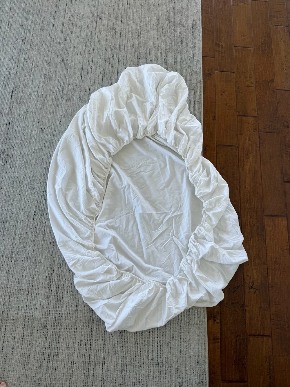 Wrinkle-Free Sateen Bed Sheet and Fitted Sheet Twin XL, White, The Company Store